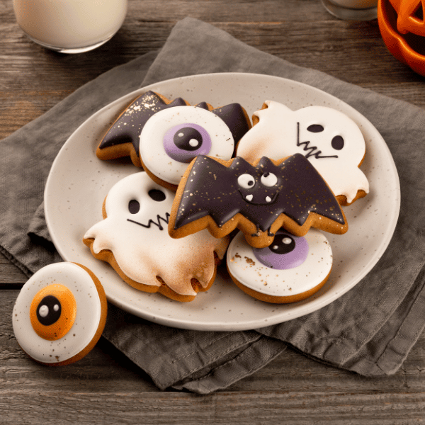 spooky themed cookies
